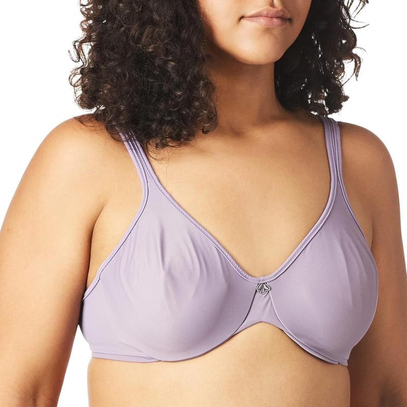 Bali Women’s Passion For Comfort Underwire Bra Df3383 Lilac Rose Link Print Bali