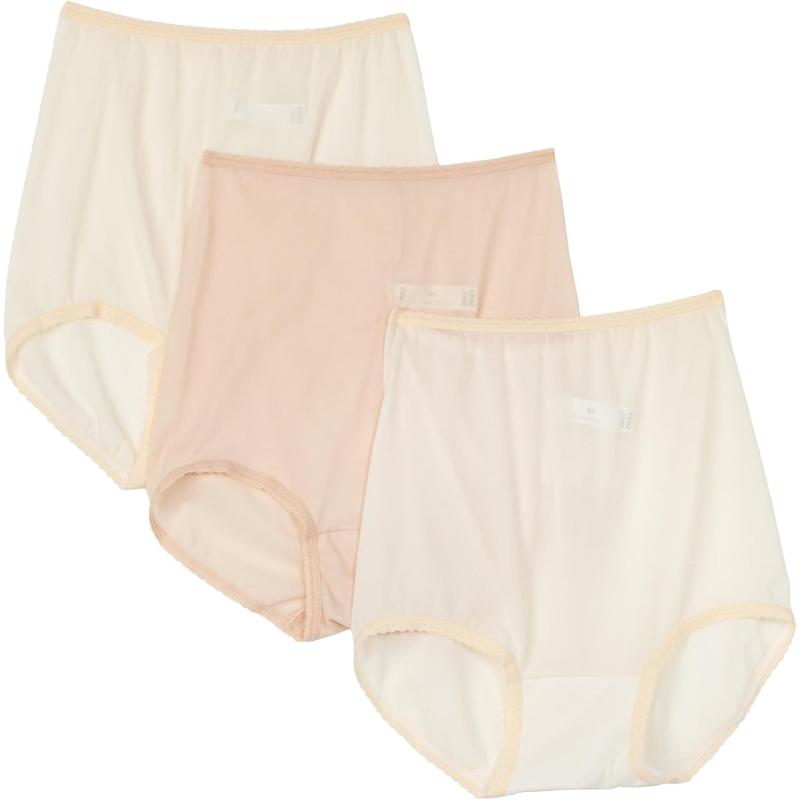 Bali Women’s Skimp Skamp Brief Panty Number 2633 (Pack of 3)(Nude/Rose ...